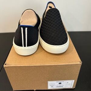 NWT Rothy’s Original Slip On Sneaker - Black Sand DISCONTINUED LIMITED EDITION